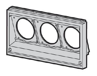 ABB CEWE Передняя панель Комби-бокса с 3 отв. №47 2CMA191084R1000