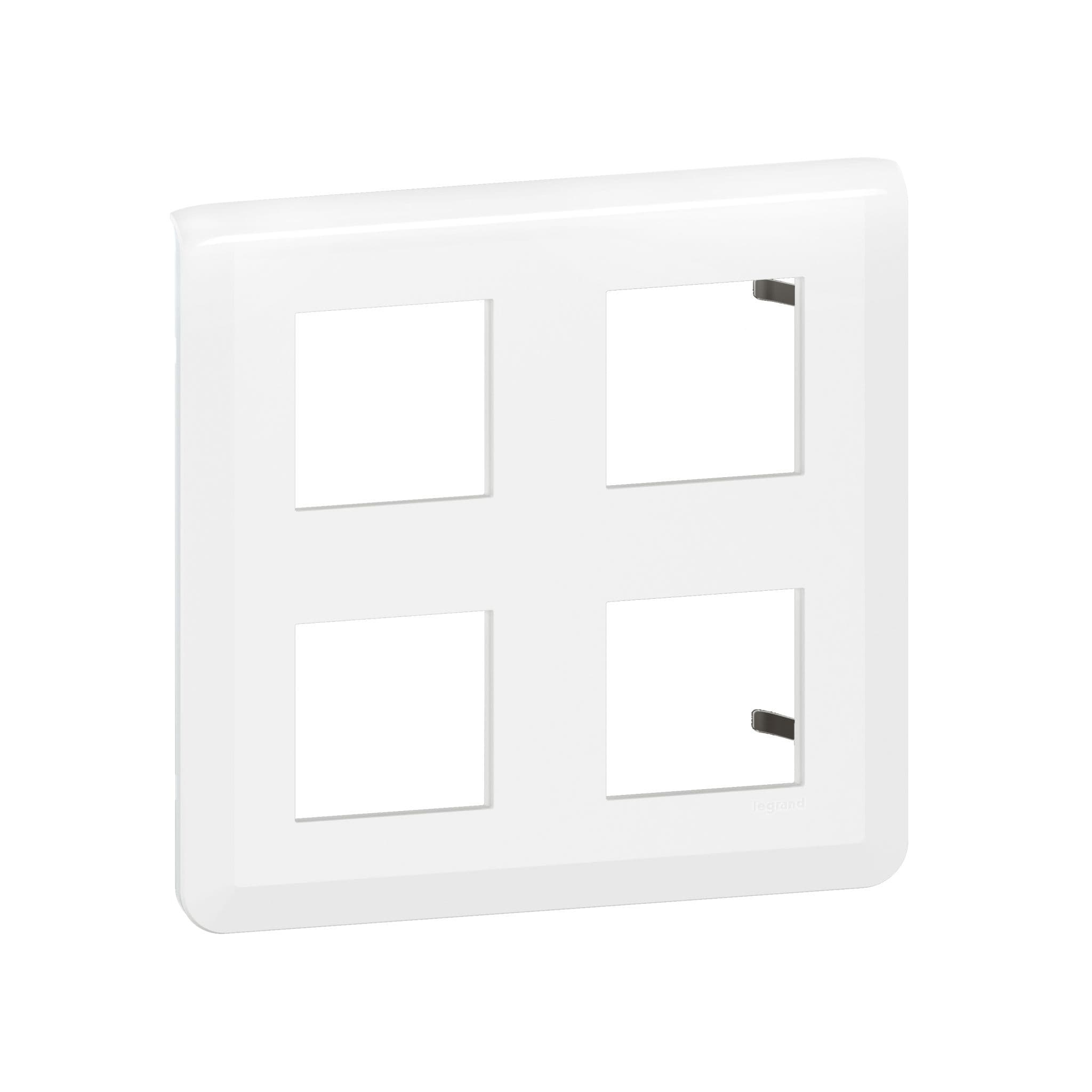 Legrand Mosaiс Рамка - Программа Mosaic - 2x2x2 модуля - белая 078838L — миниатюра 3