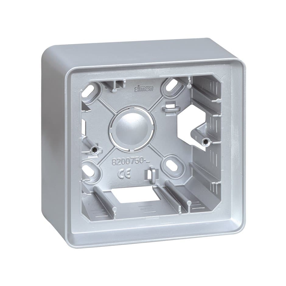 Simon 82 Detail Алюминий Коробка 1-ая для наружного монтажа 8200750-093