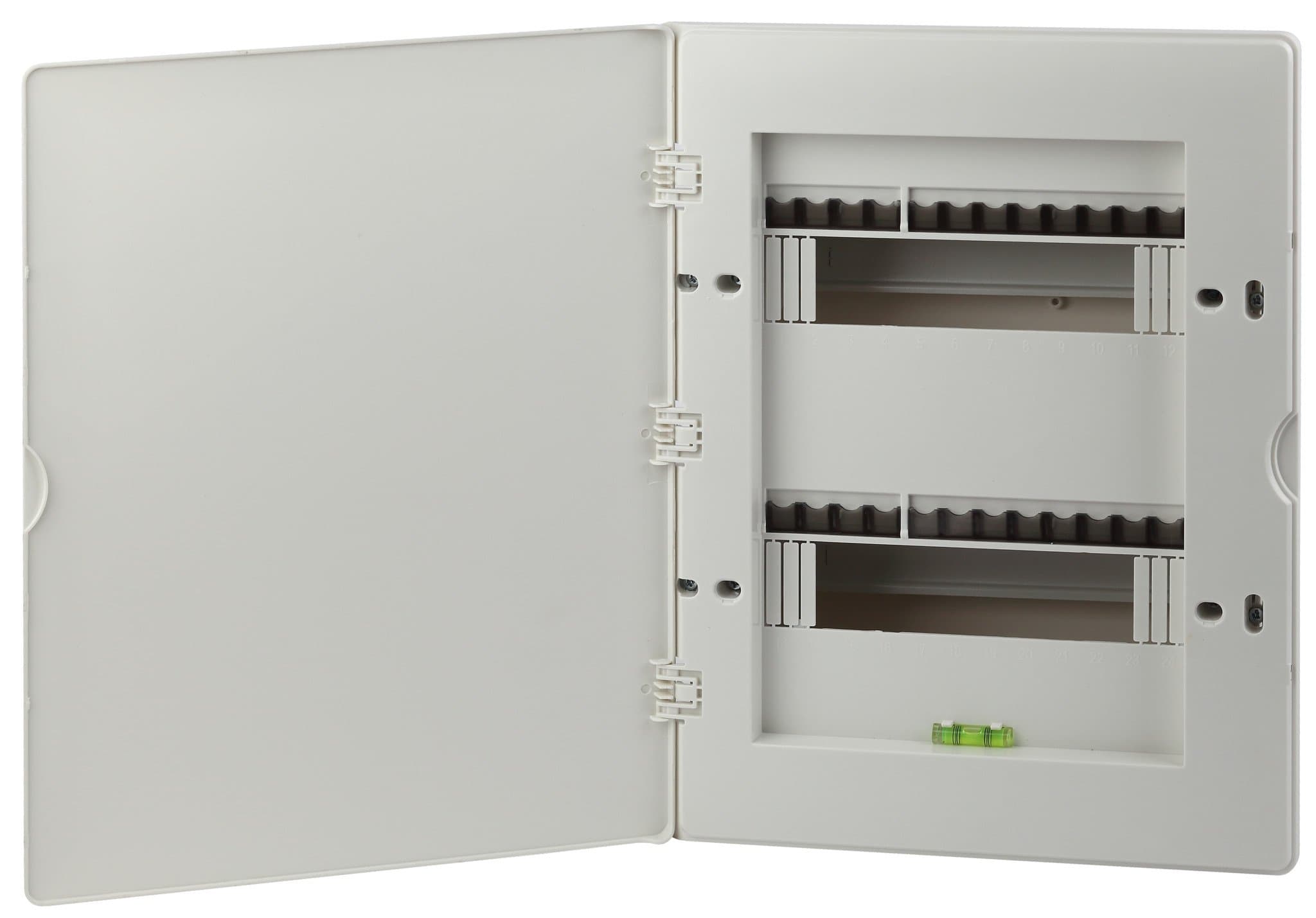 ЭРА Пластиковый бокс встраиваемый White_UBOX24 UNIQUE 24 модулей встраиваемый с белой крышкой