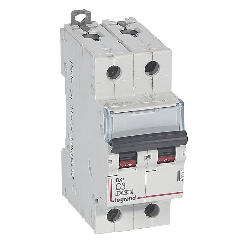 Legrand DX3 Автоматический выключатель 2P 3A (С) 10kA/16kA 409197 — миниатюра 1