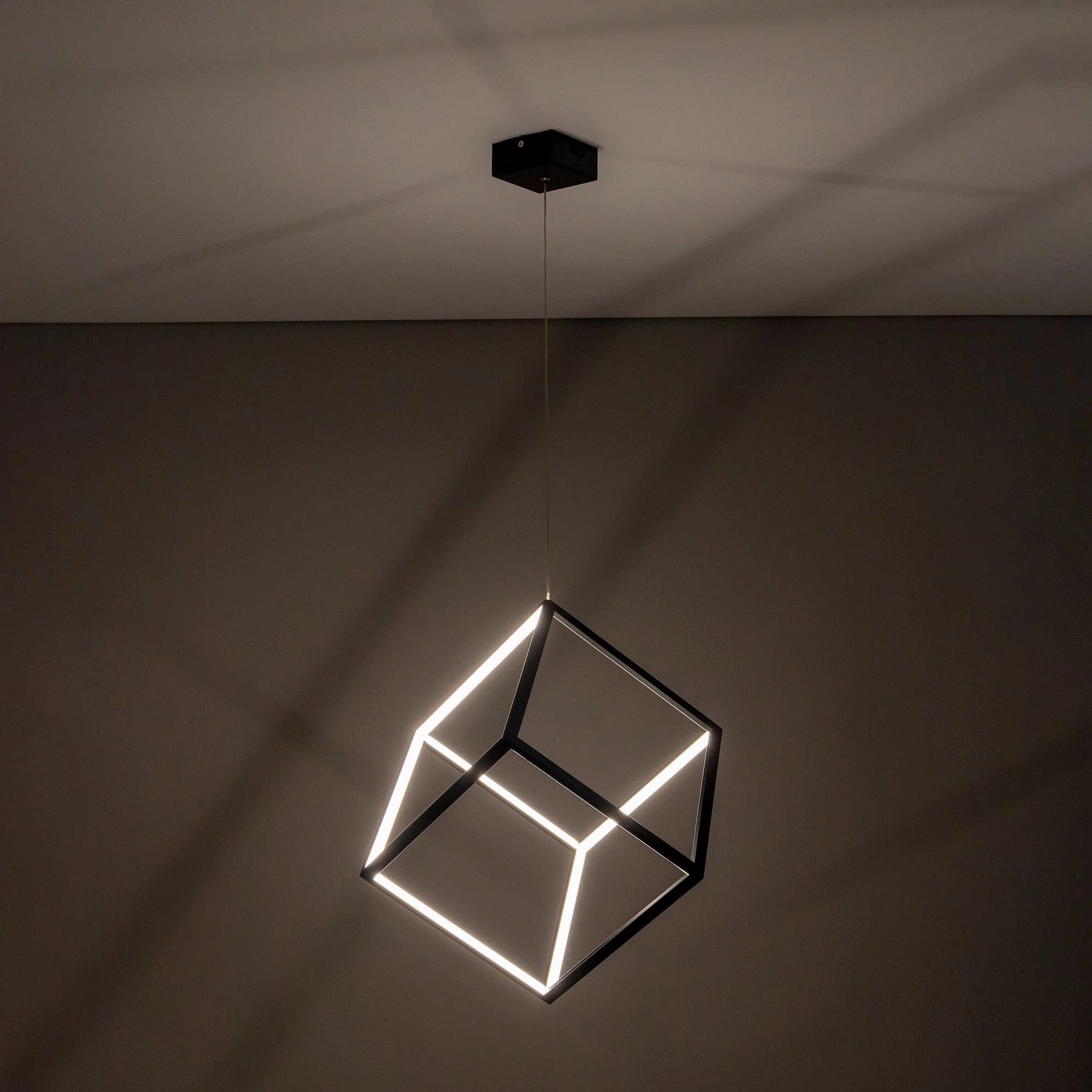 Citilux CL719301 Куб Черный Светильник Подвес, LED 40W*4000K — миниатюра 7