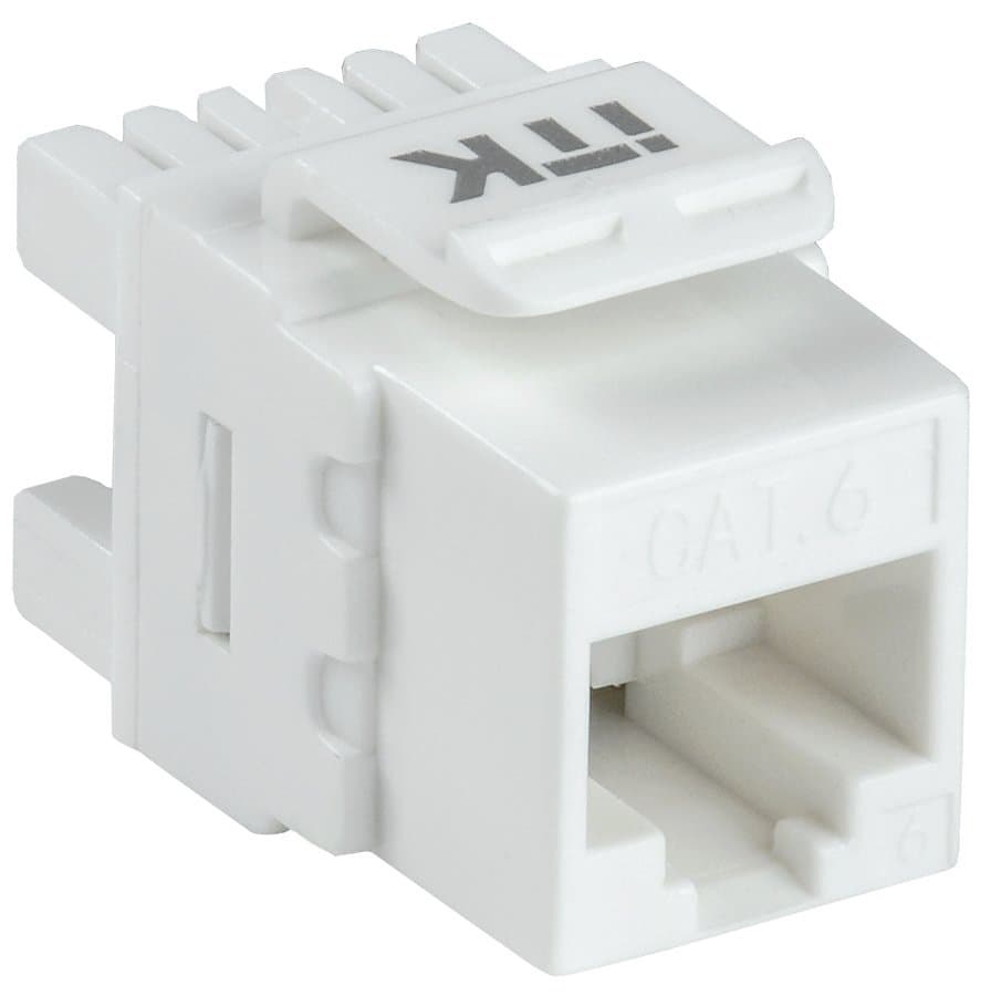 IEK ITK Модуль Keystone Jack категория 6 UTP 110 IDC 180 град. CS1-1C06U-12 — миниатюра 1
