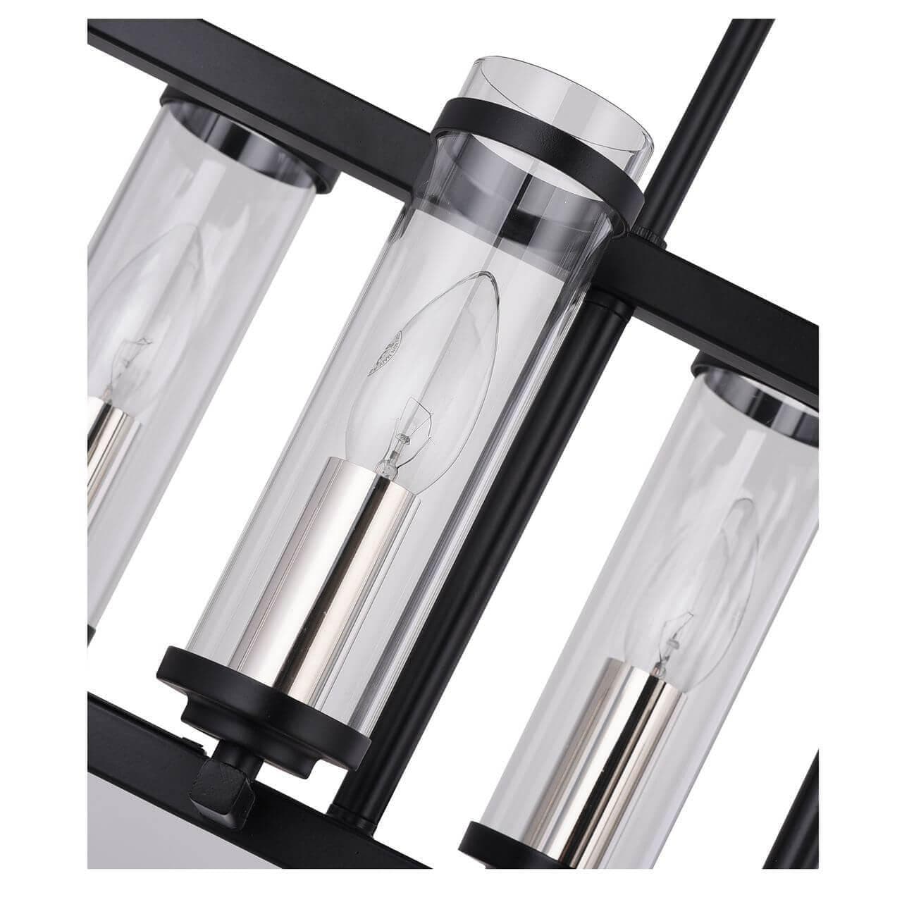 ST LUCE SL334.403.07 Люстра подвесная  Черный, Никель/Прозрачный E14 7*60W — миниатюра 3