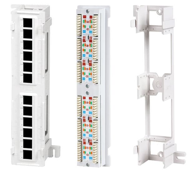 Hyperline PPW-12-8P8C-C5e Патч-панель настенная, 12 портов RJ-45(8P8C), категория 5е, с подставкой 15379