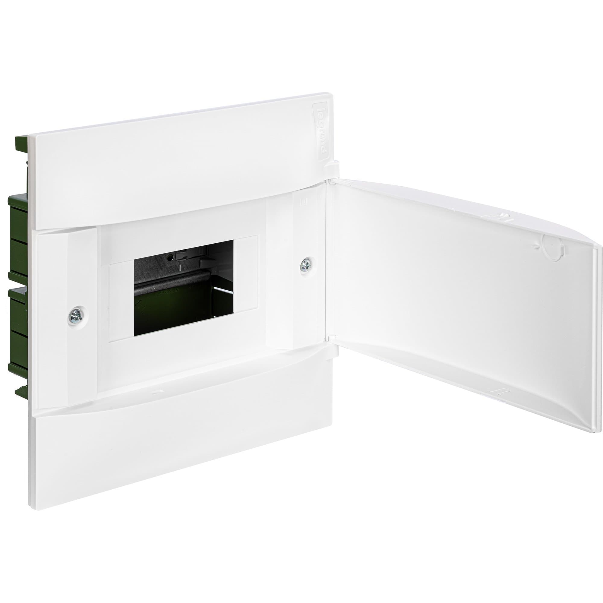 Legrand Practibox S Пластиковый щиток Встраиваемый (в полые стены) 1X6 Белая дверь 134566 — миниатюра 2