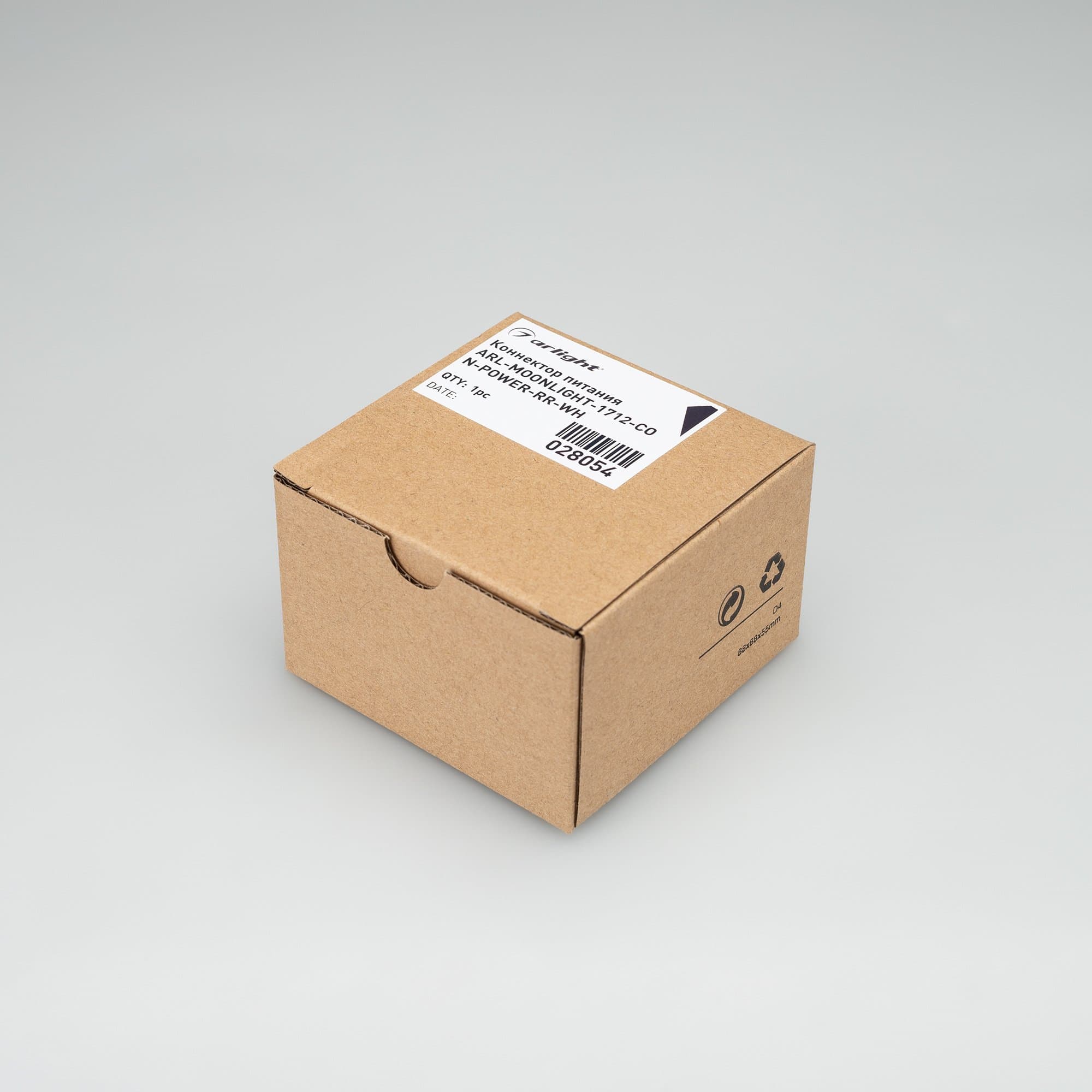 Arlight Коннектор питания ARL-MOONLIGHT-1712-CON-POWER-RR-WH (Пластик) 028054 — миниатюра 2