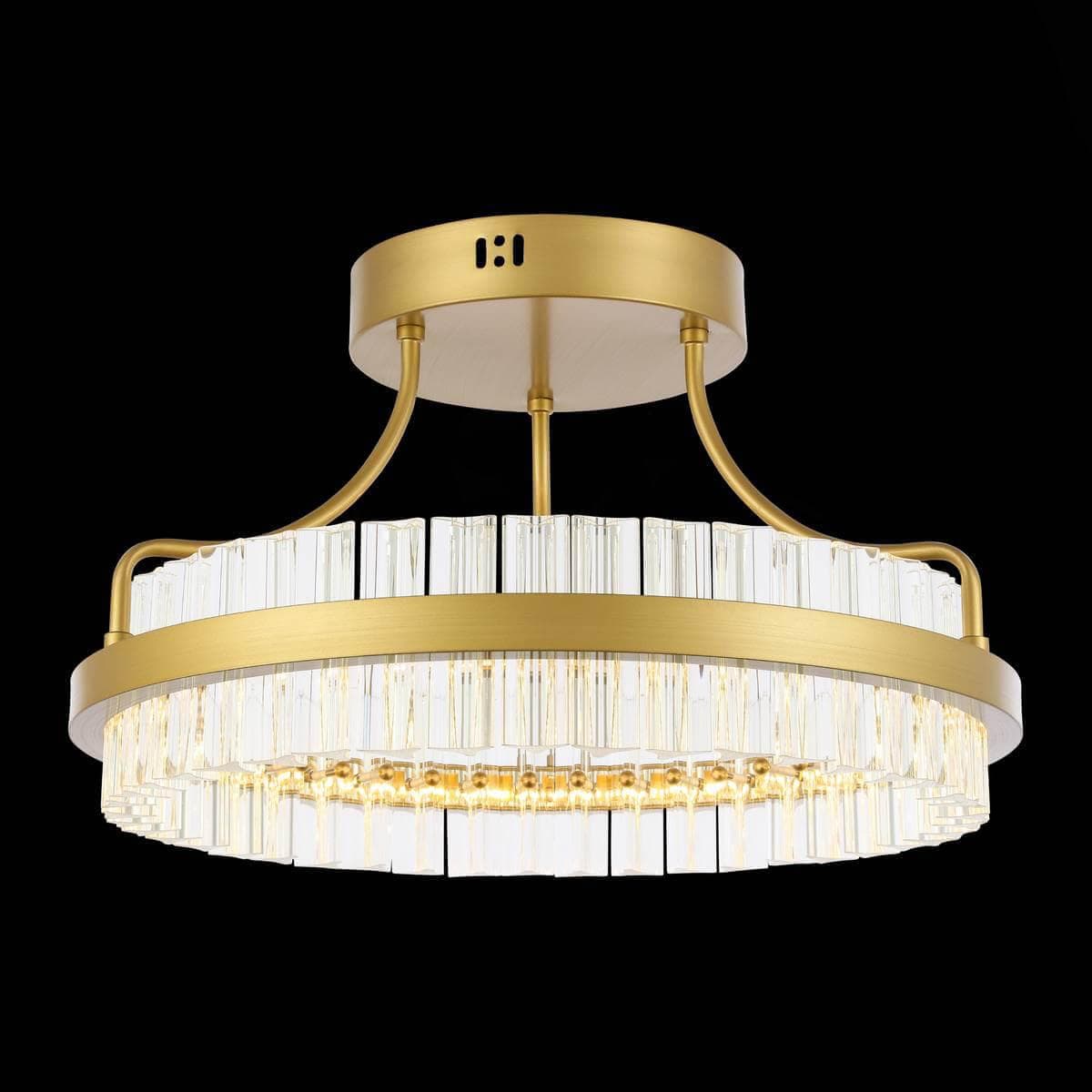 ST Luce SL383.202.01 Светильник потолочный Матовое золото/Прозрачный LED 1*34W — миниатюра 3