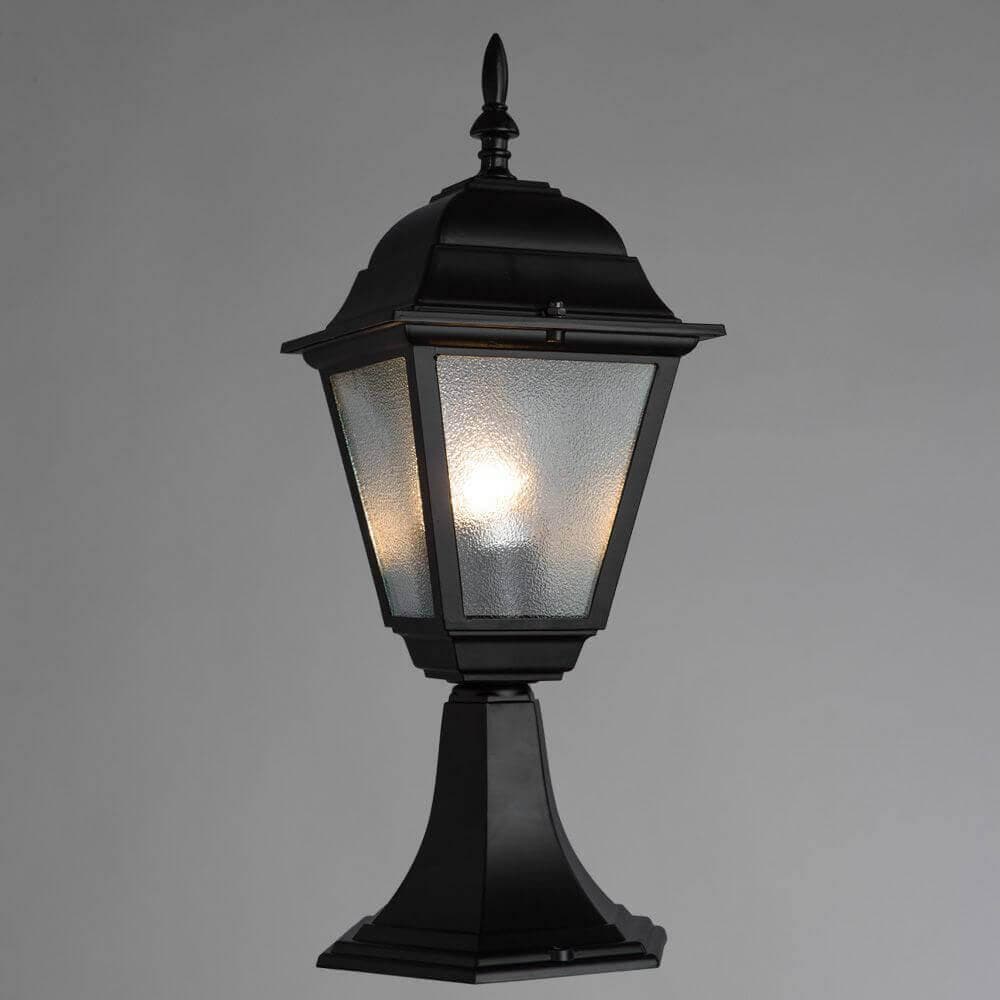 Arte Lamp Bremen Черный/Белый Светильник уличный наземный 1x60W E27 A1014FN-1BK — миниатюра 2