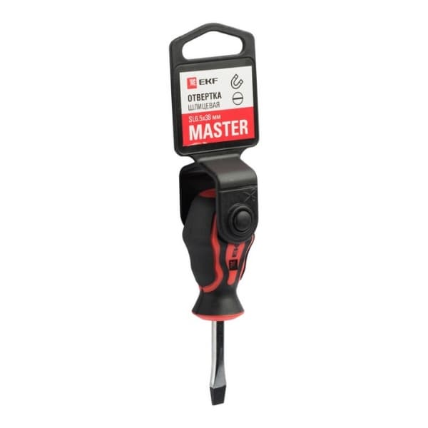 EKF Basic Отвертка Master SL6.5x38 мм — миниатюра 1