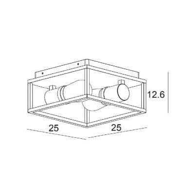 Lucide CARLYN Белый Потолочный светильник 27100/02/31 — миниатюра 4