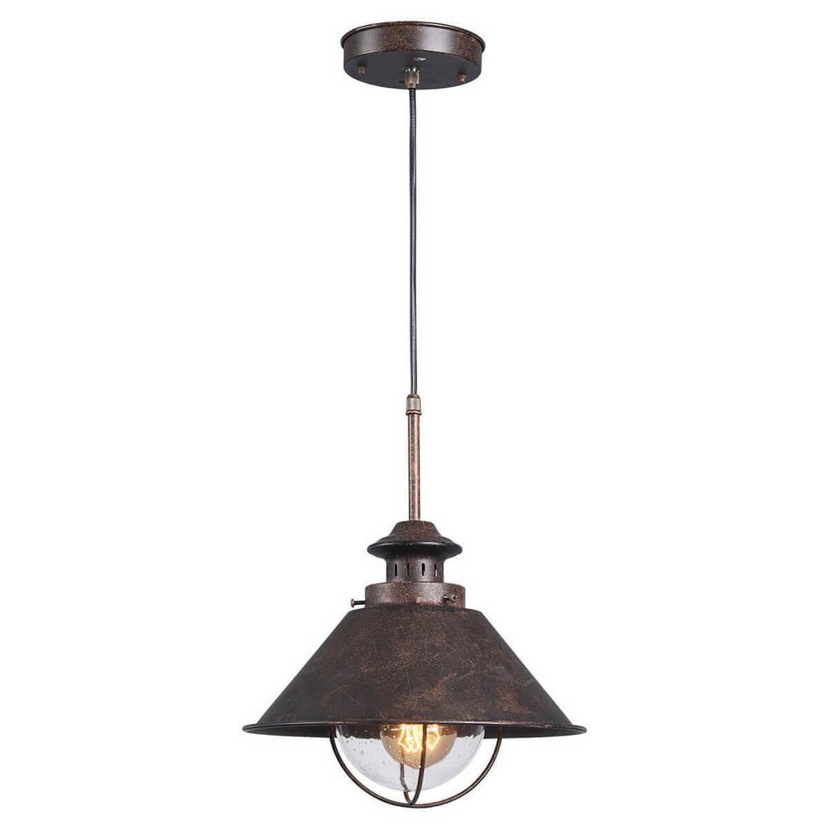 Lussole LOFT Металл Коричневый /  Металл/стекло Подвес E27 60W LSP-9833 — миниатюра 1
