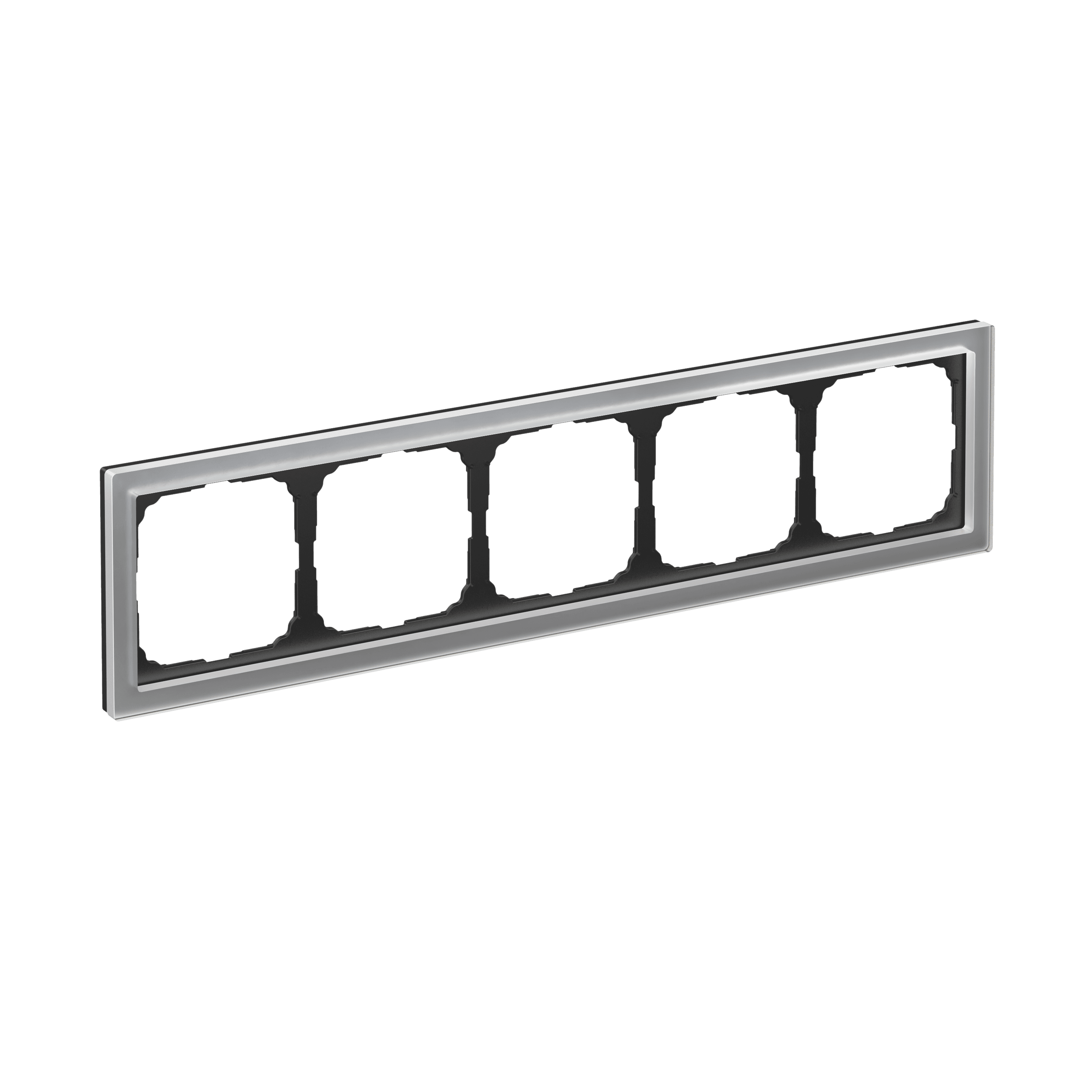 Systeme Electric ArtGallery Pure Органическое стекло Алюминий Рамка 5-ая — миниатюра 6