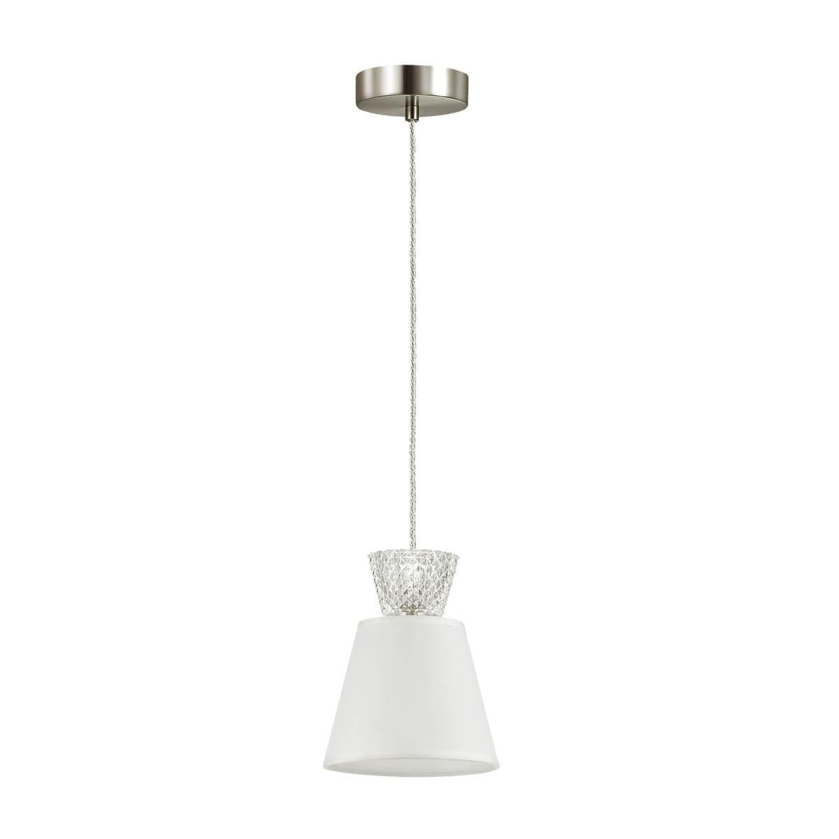Lumion 4433/1 LN20 225 никель, белый, стеклянный декор Подвес E14 1*40W 220V ABIGAIL — миниатюра 2
