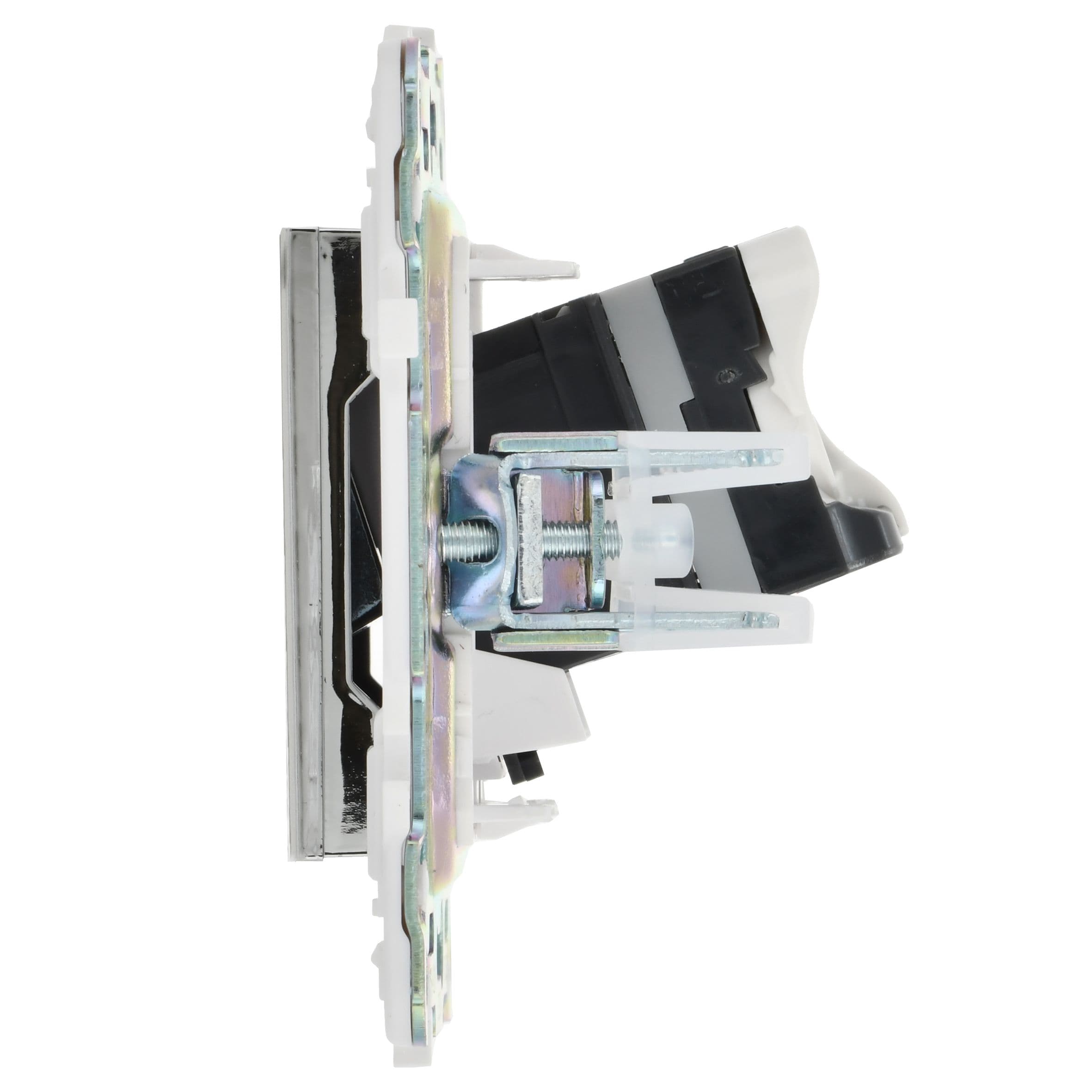 IEK SKANDY Никель Розетка компьютерная RJ45 кат.5E SK-K01N — миниатюра 3