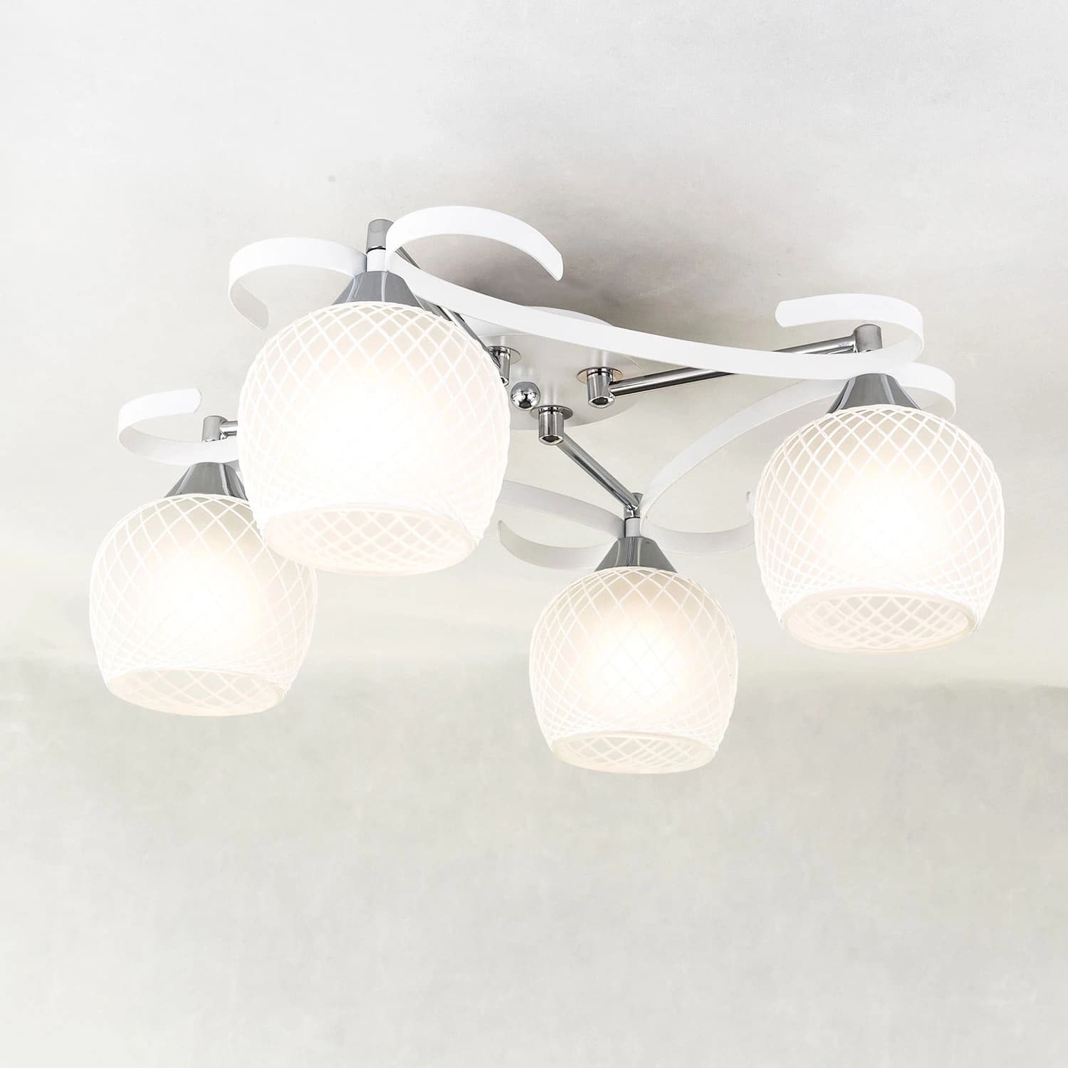 Citilux CL171141 Сюзи Белая+Хром Светильник Люстра — миниатюра 2