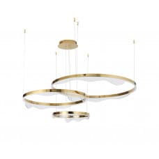 Kink Light 08263,36P Подвес Кастела диммируемый латунь w133.5*95(80+60+40) h150 Led 100W (3000K)