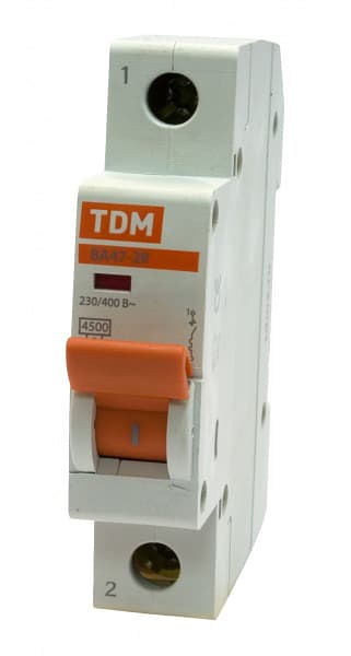 TDM Авт. выкл.ВА47-29 1Р  5А 4,5кА х-ка D SQ0206-0136 — миниатюра 2