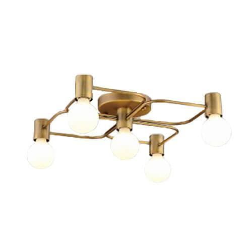 ITALLINE Vega PL 6088/5 bronze светильник потолочный