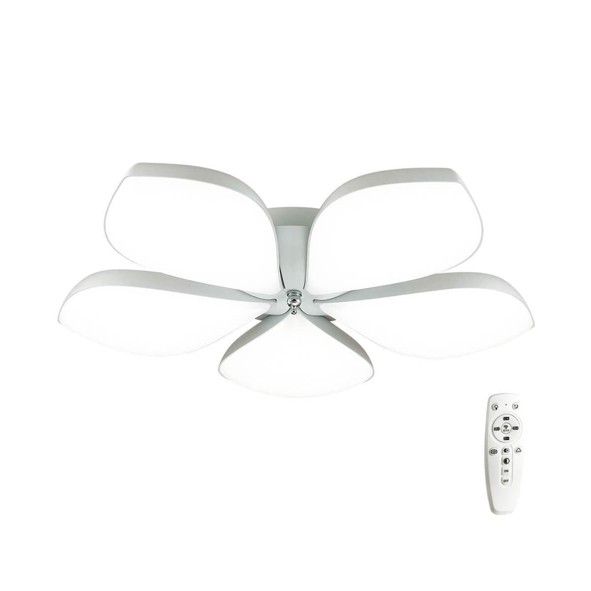 Lumion 3645/60CL LN18 034 матовый белый Люстра потолочная LED 60W 3000-6000K с пультом 220V GABRIELLA — миниатюра 1