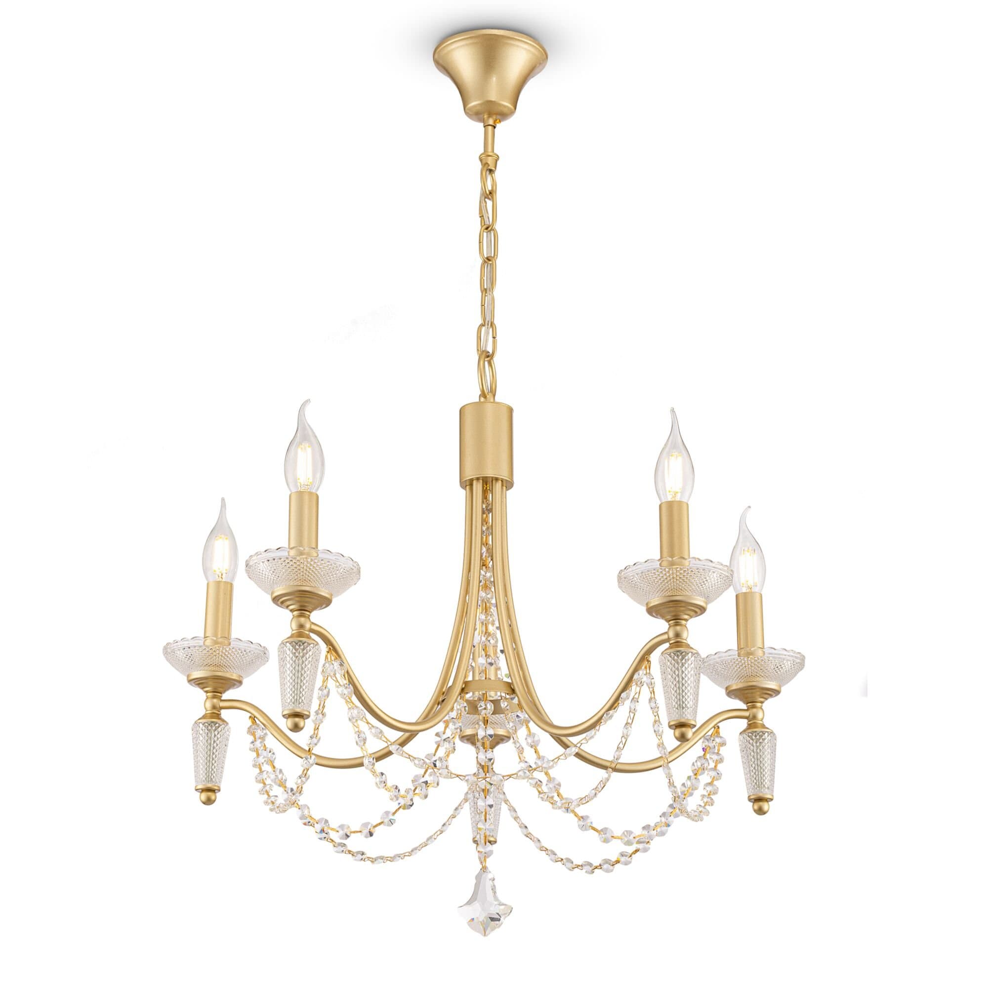 Freya Classic Zoe Золото Люстра FR2009PL-05G — миниатюра 4