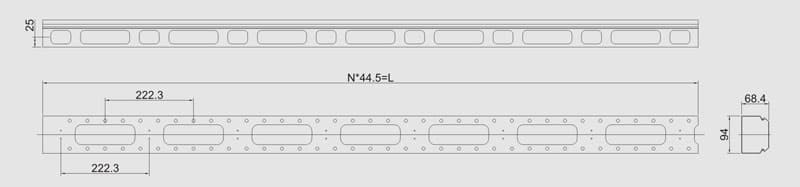 Hyperline CMV-42U-ML Металлический вертикальный кабельный организатор с крышкой 42U, для шкафов TTC, TTC2, TSA, TSC шириной 800 мм, черный (RAL 9004) 30835 — миниатюра 3