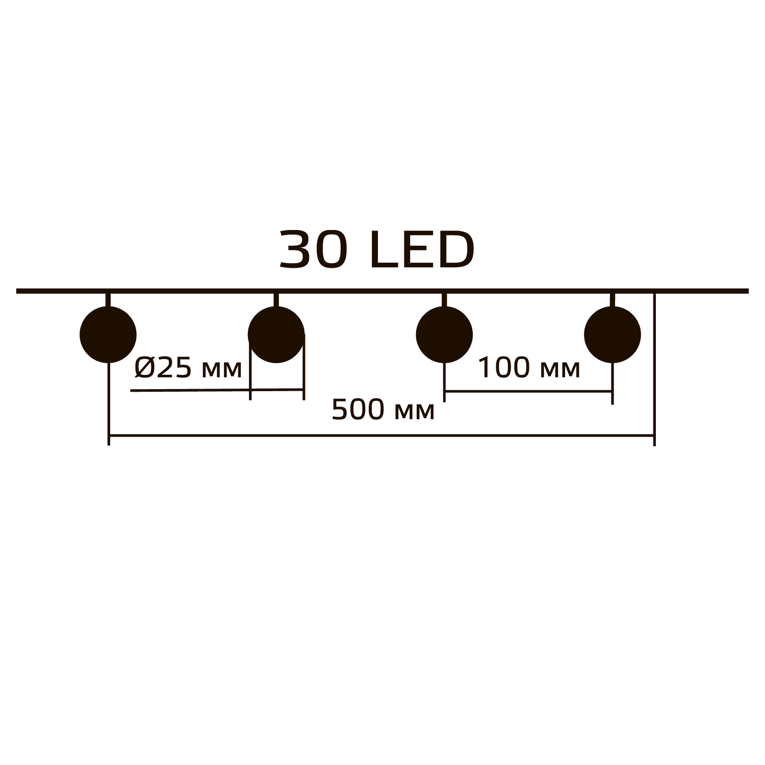 Gauss Гирлянда садовая на солнечной батарее 30 LED Шары мультицвет Solar, GS031 — миниатюра 9