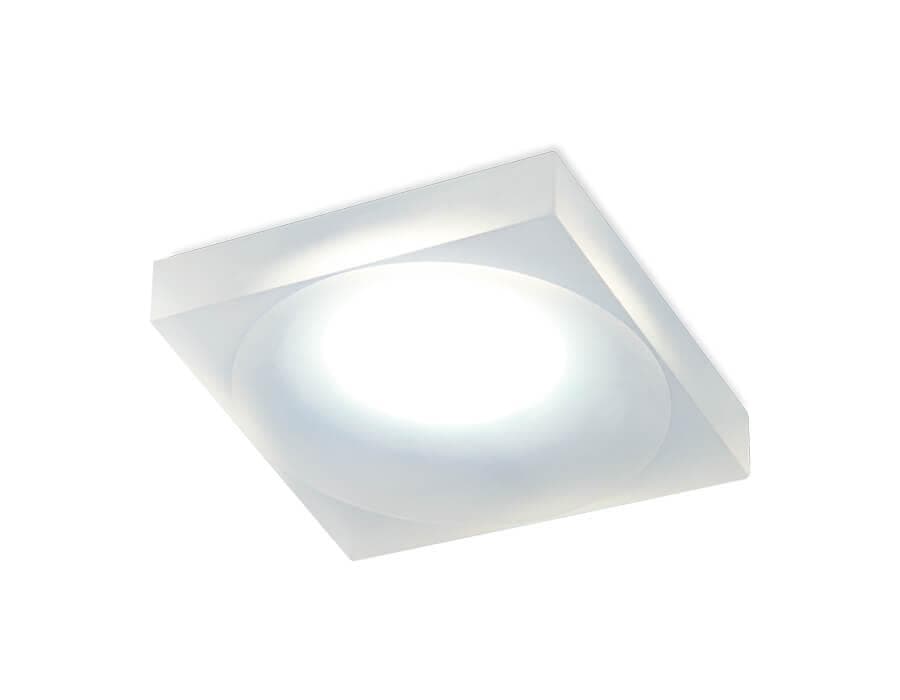 Ambrella Встраиваемый точечный светильник TN136 WH/FR белый/матовый GU5.3 80*80*32 — миниатюра 1