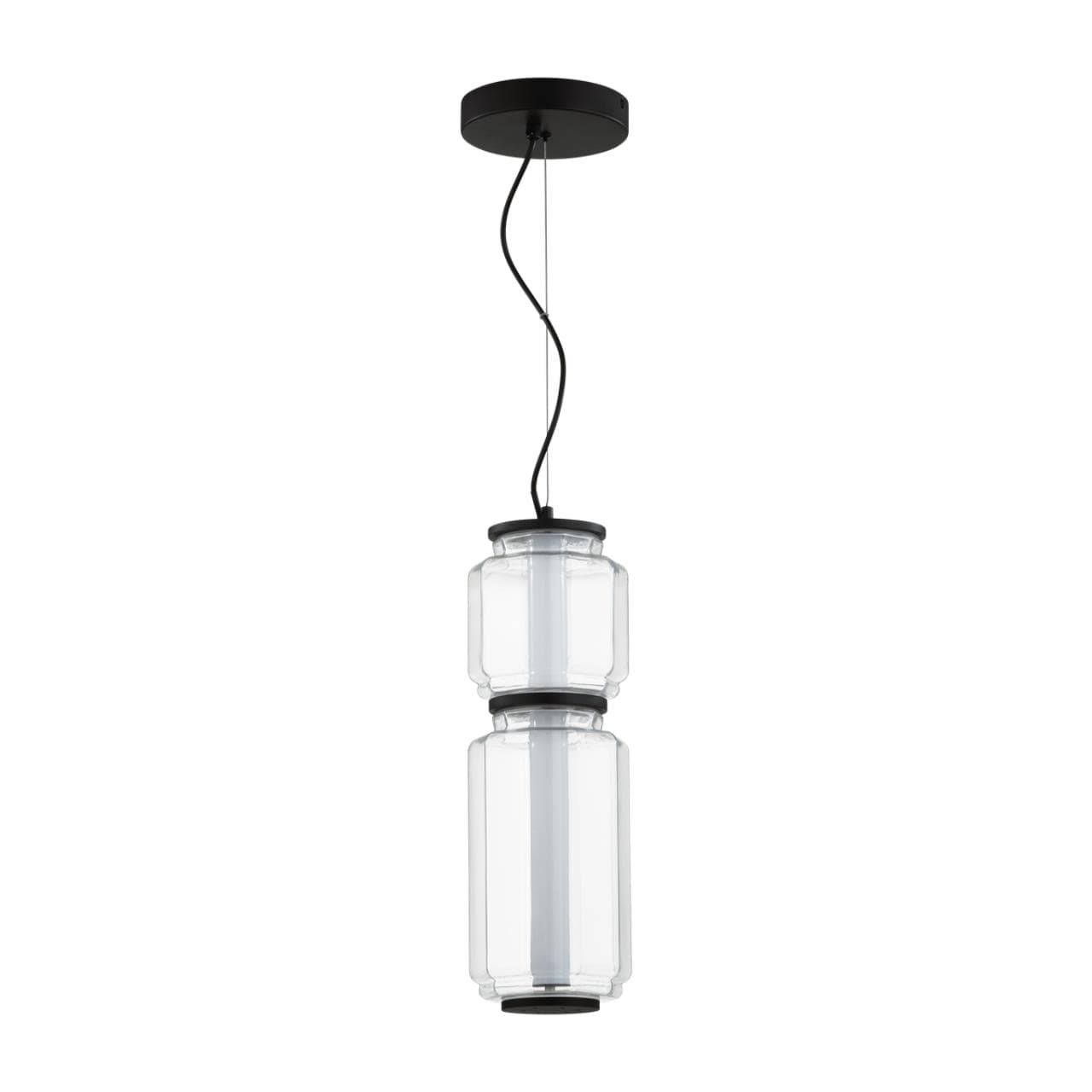 Odeon Light 5409/20L HIGHTECH ODL_EX24 черный/прозрачный/металл/стекло/акрил Подвес LED 20W 3000K 1480Лм JAM