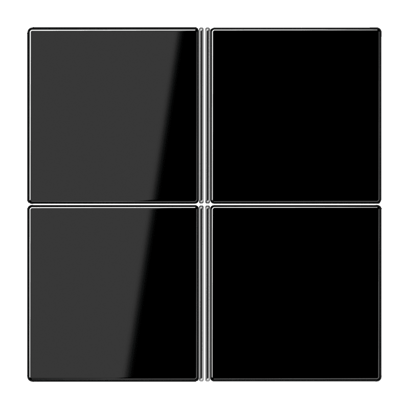 JUNG KNX LS 990 Чёрный Копмлект накладок, 4гр LS404TSASW