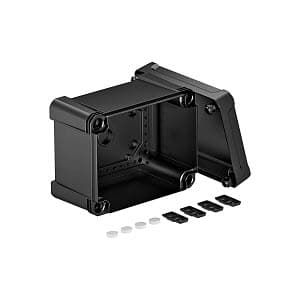 OBO Bettermann Распределительная коробка X10C, IP 67, 191х151х126 мм, черная, сплошная стенка 2005606 — миниатюра 2