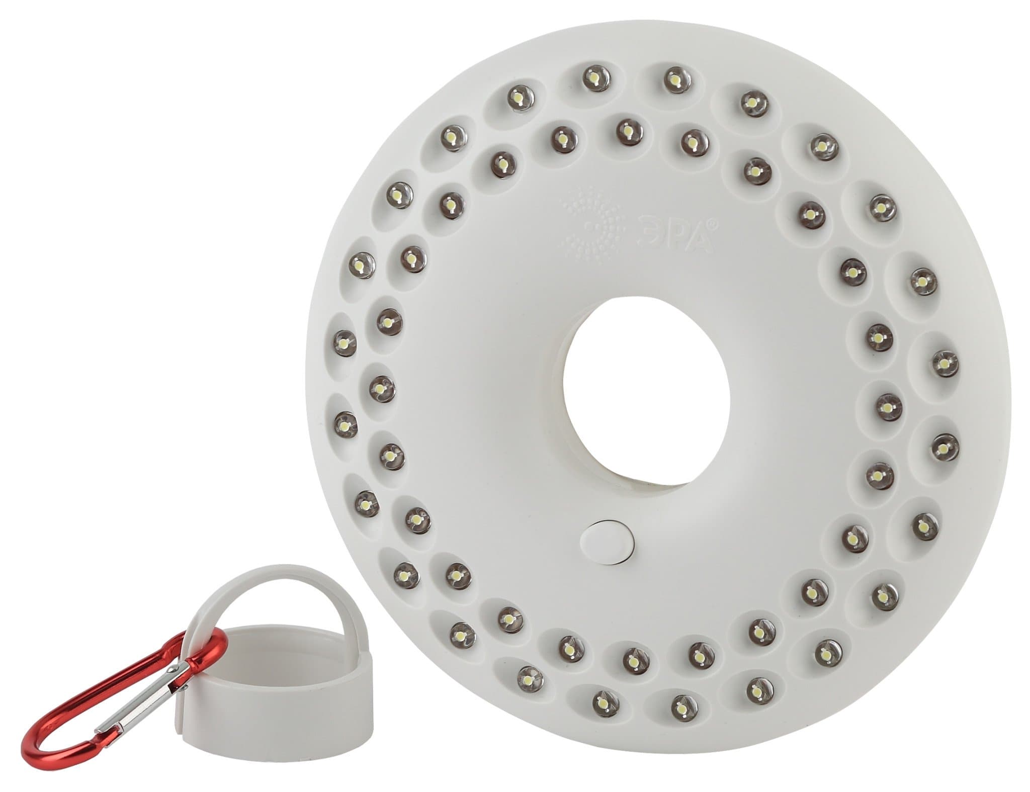 ЭРА K48 Фонарь Кемпинг NEW 48xLED, 3xAA, карабин