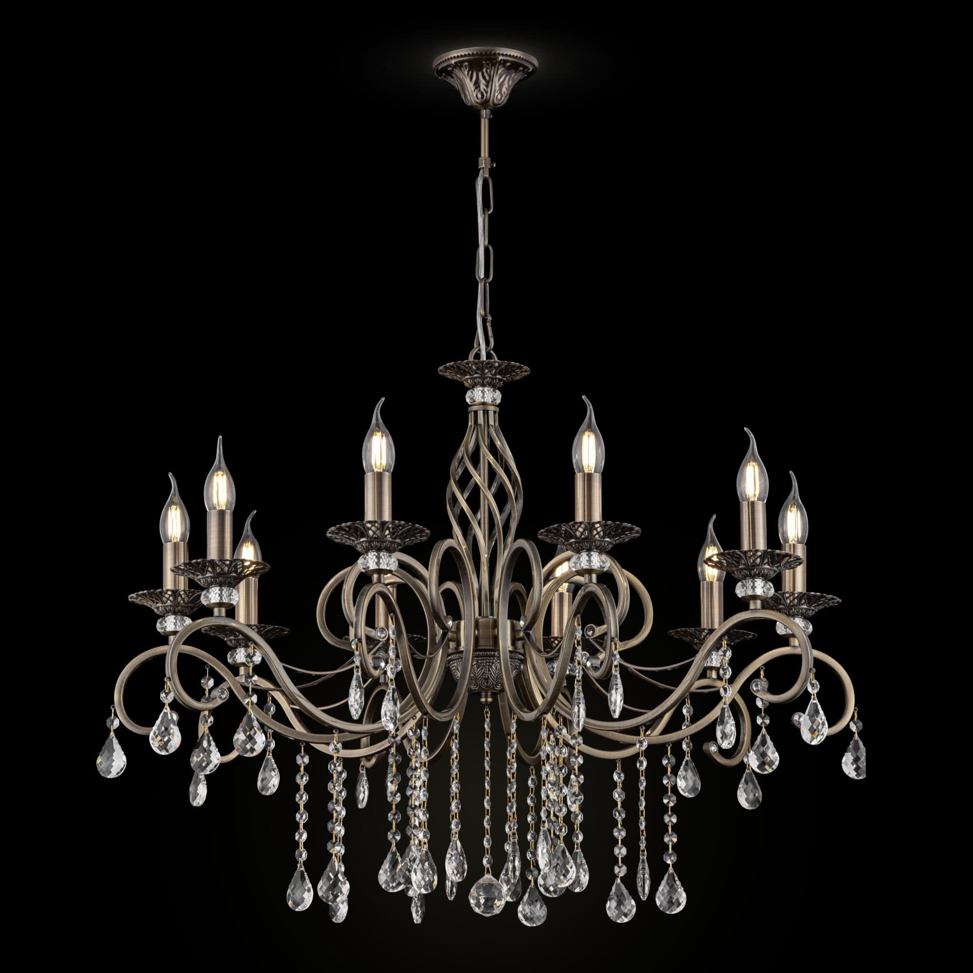 Maytoni Royal Classic Grace Латунь Люстра 10xE14 60W RC247-PL-10-R — миниатюра 6