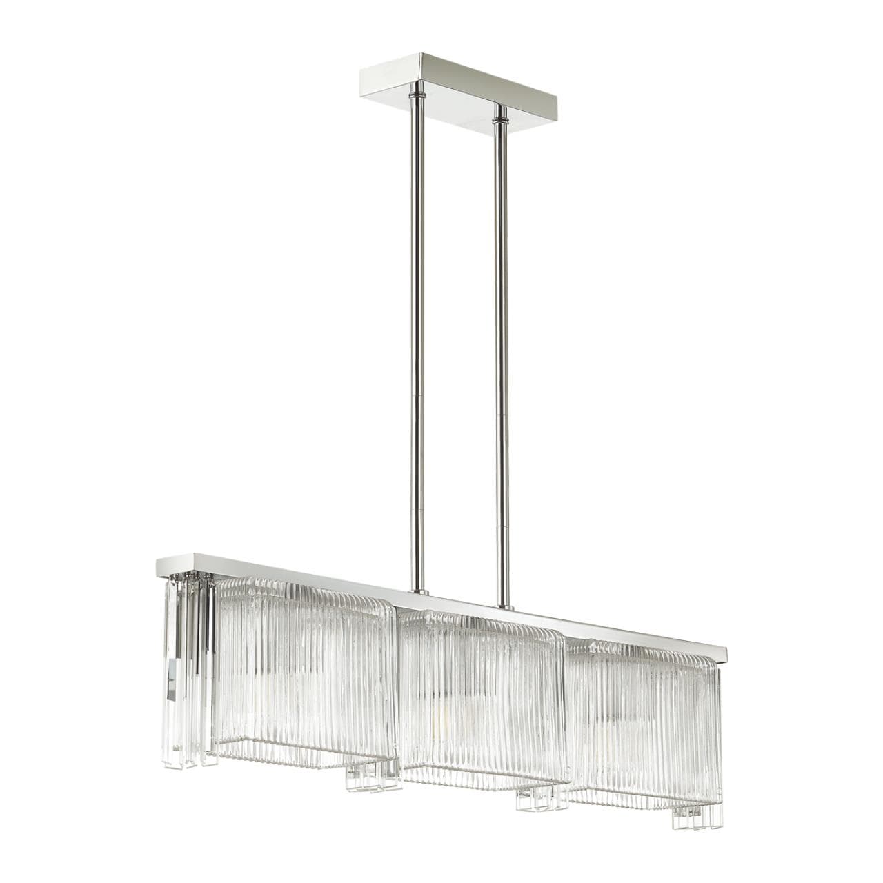 Odeon Light 4871/3 HALL ODL_EX22 56 хром/прозрачный/стекло Люстра E14 3*40W GATSBY — миниатюра 1
