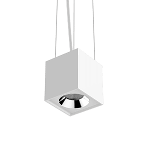 Varton Светодиодный светильник DL-02 Cube подвесной 100х110 мм 12 Вт 3000 K 35° RAL9010 белый матовый V1-R0-00360-30000-2001230