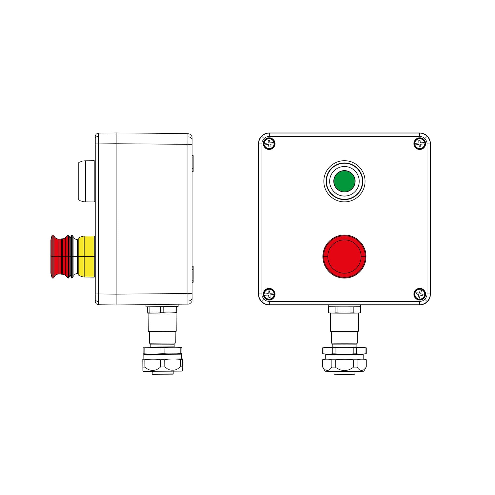 DKC CPE-P-05-(1xP1G(11)-1xP3E(11))-1xKAEPM2MHK-20(C)1Ex d e IIC Т5 Gb / Ex tb IIIC T95°C Db IP66 / КЗ