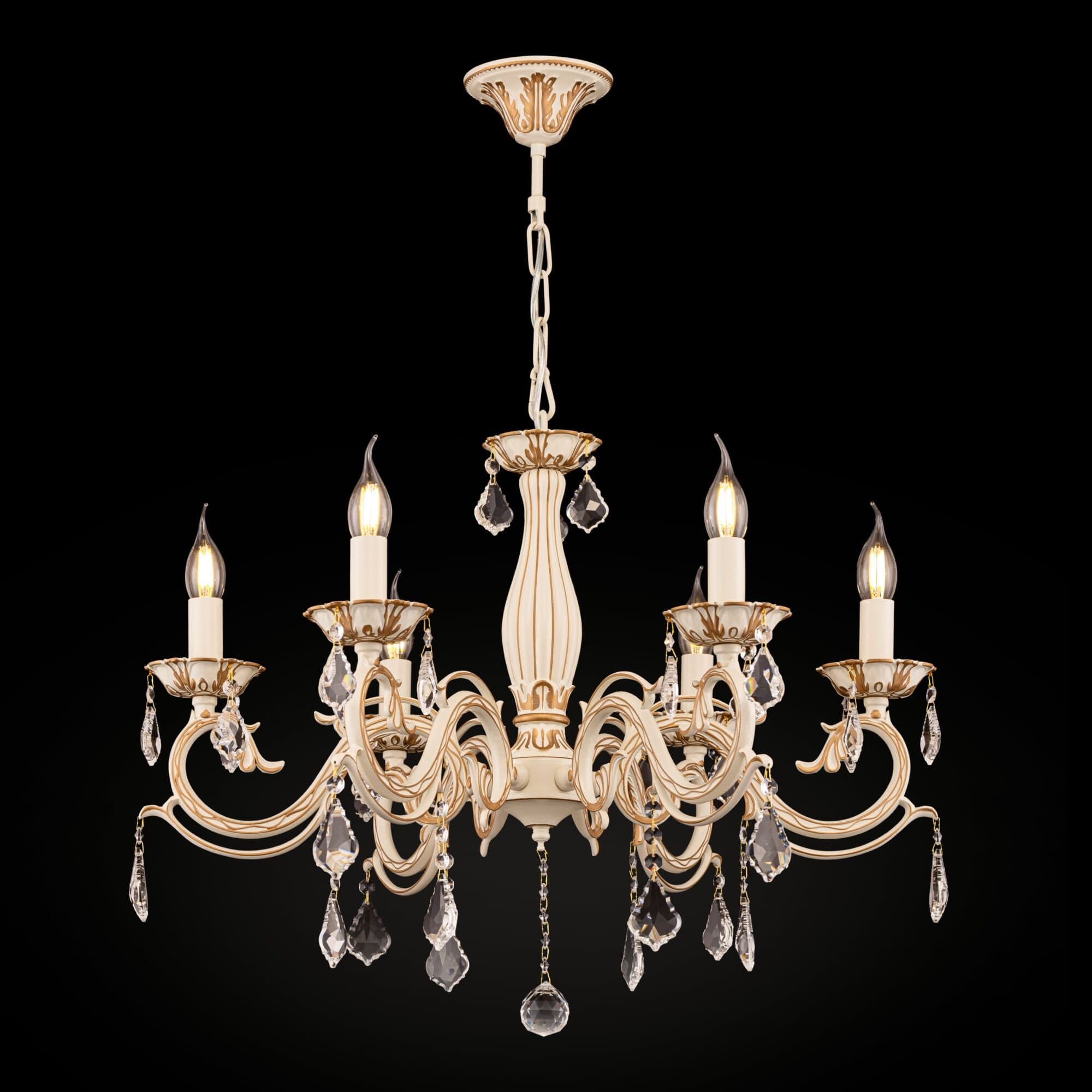 Maytoni Elegant Bronze Бежевый Люстра 6xE14 60W ARM245-06-W — миниатюра 3