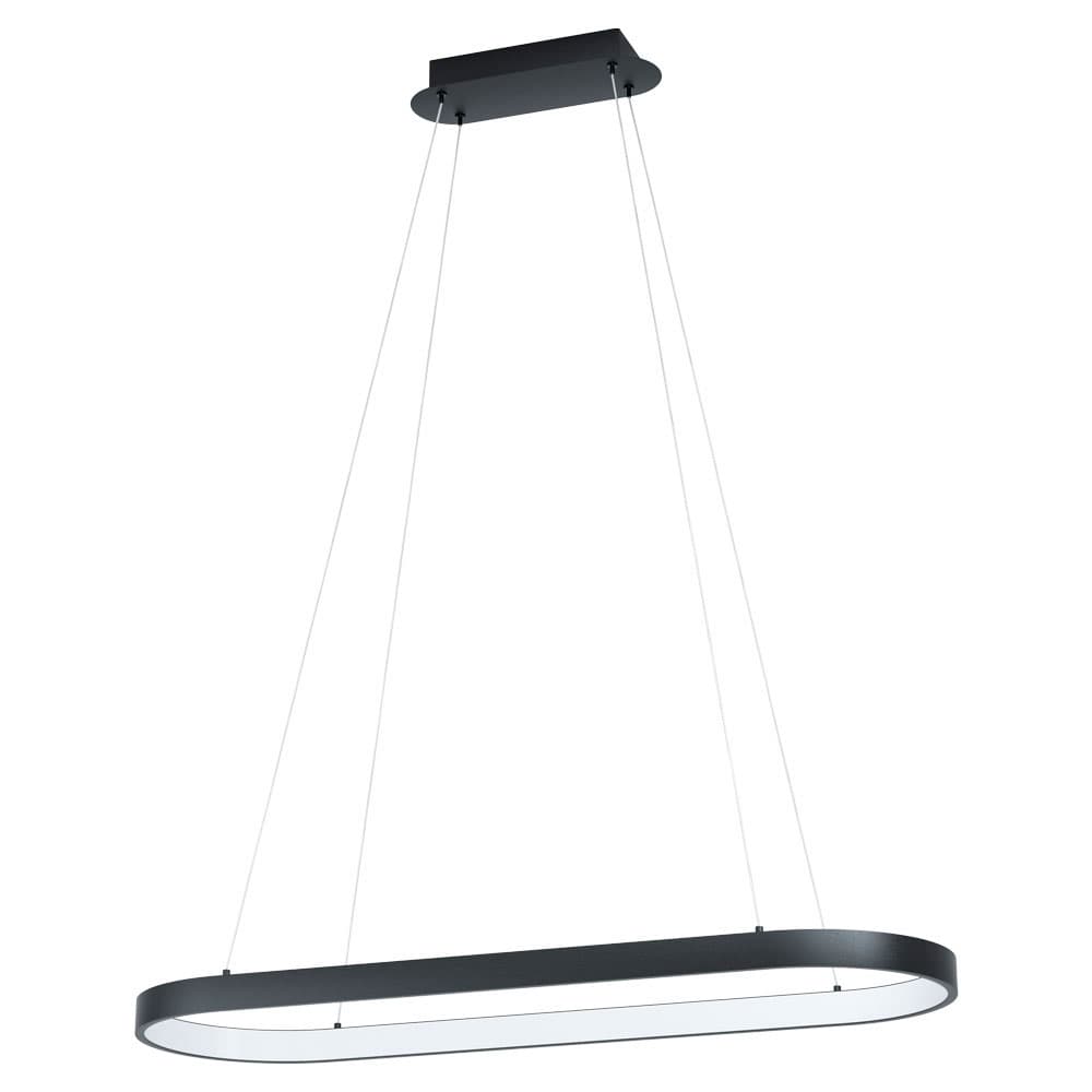 Eglo 99358 Светод. подвес CODRIALES, 30W(LED), L780, B300, H1100, сталь, черный/пластик, белый
