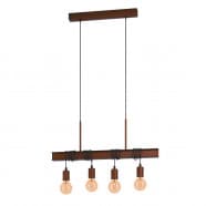 Eglo TOWNSHEND 4 Подвесной потолочный светильник (люстра) TOWNSHEND 4, 4Х60W, E27, L700, B140, H1100, сталь, ан 43523
