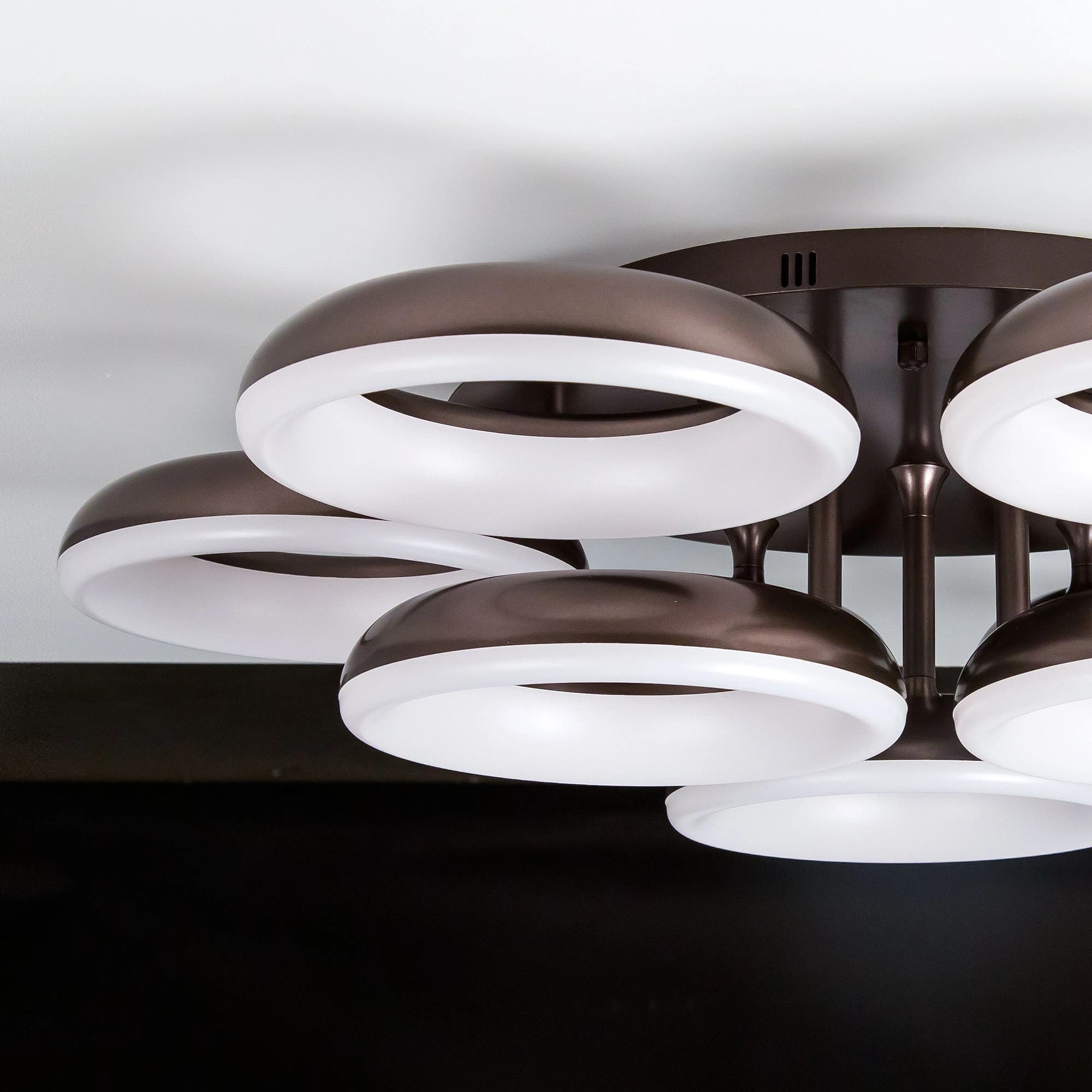Citilux CL225195R Паркер Кофе Светильник LED Люстра с пультом — миниатюра 3