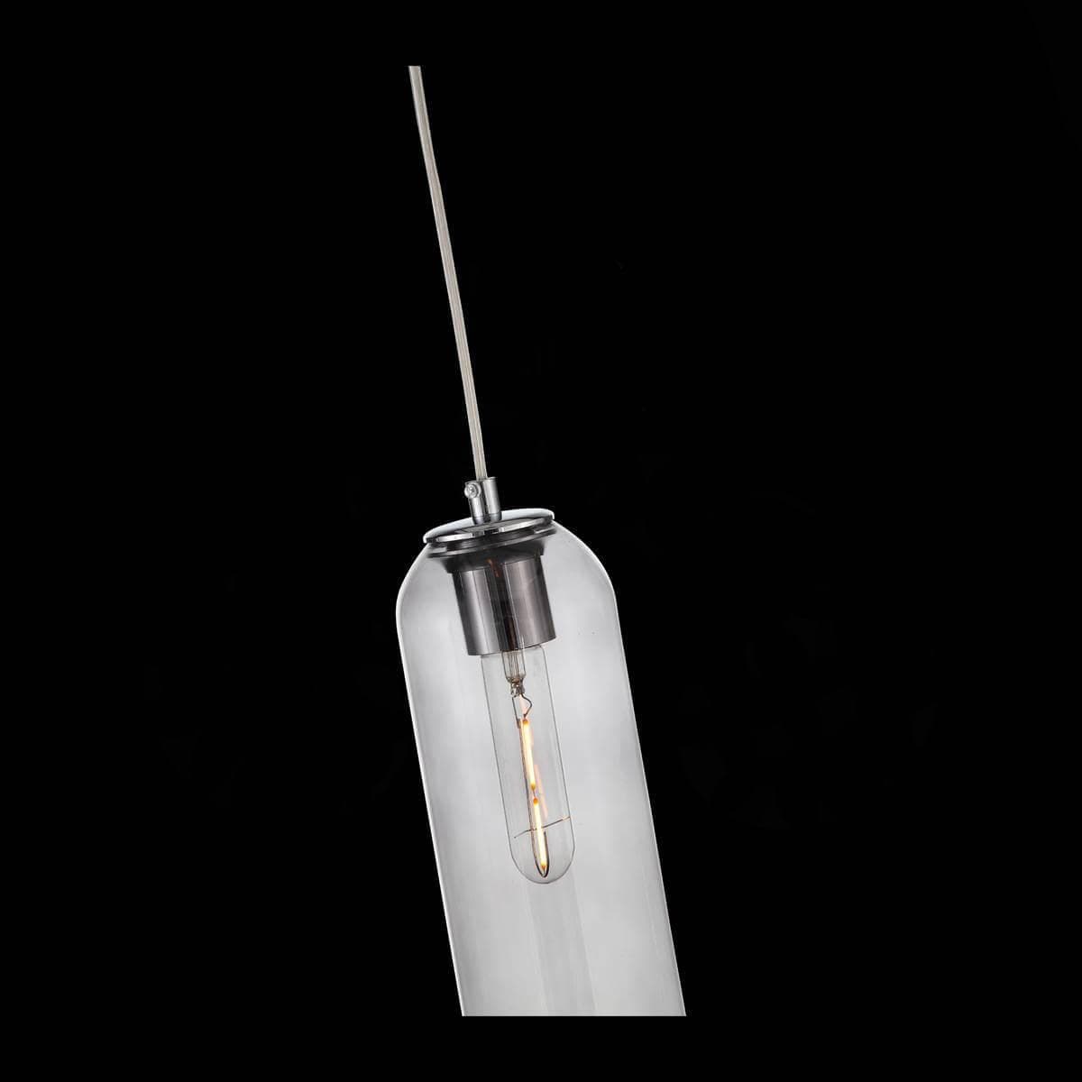 ST Luce SL1145.143.01 Светильник подвесной Хром/Дымчатый E27 1*60W — миниатюра 4
