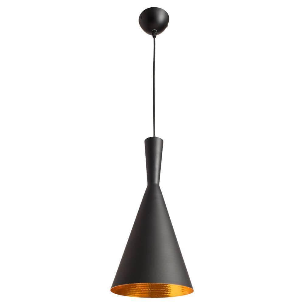 Arte Lamp Cappello Черный/Золото Светильник подвесной 1x60W 1xE27 A3408SP-1BK — миниатюра 1
