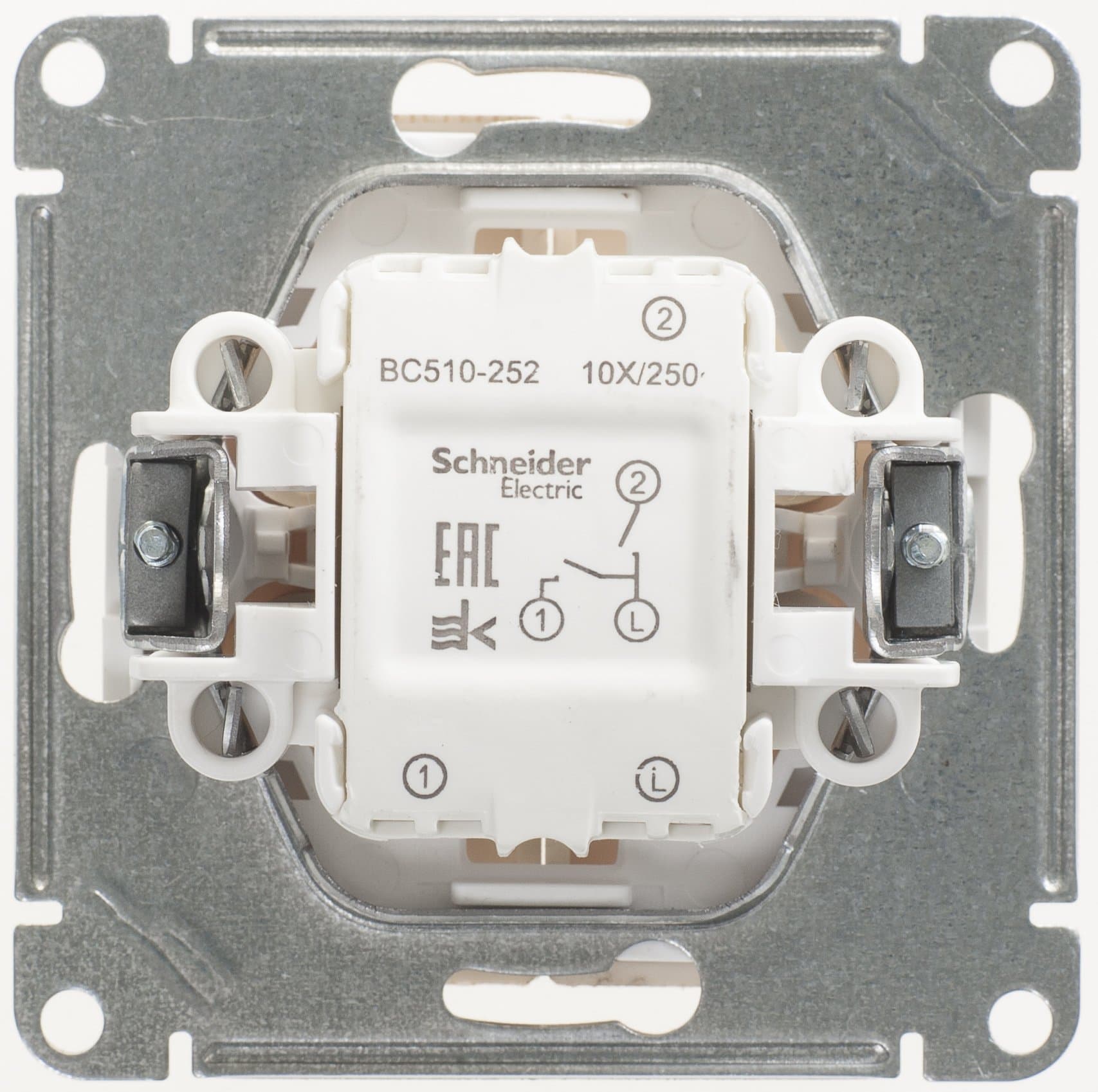 Systeme Electric Wessen 59 Сосна Выключатель 2-клавишный, 10АХ — миниатюра 2