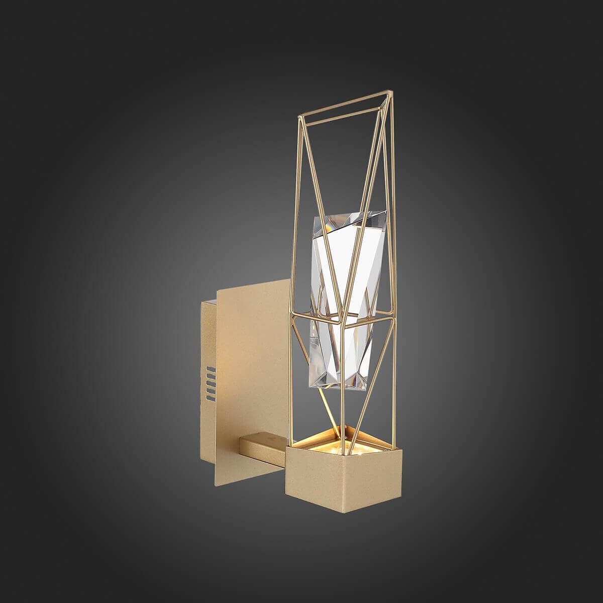 ST Luce SL815.201.01 Бра Матовое золото/Матовое золото, Прозрачный LED 1*6W 4000K — миниатюра 3