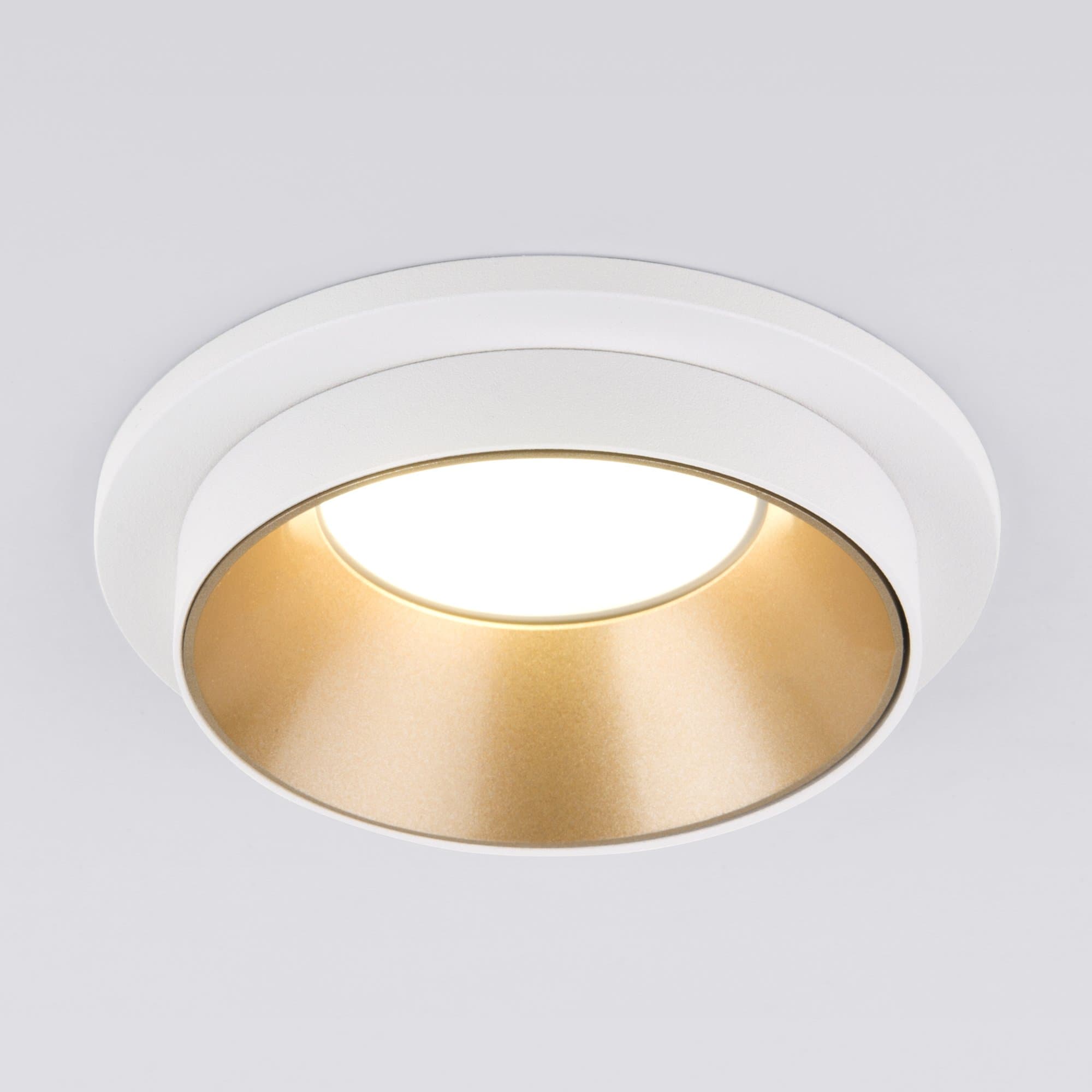 Elektrostandard 113 MR16/светильник встраиваемый/ золото белый a053343