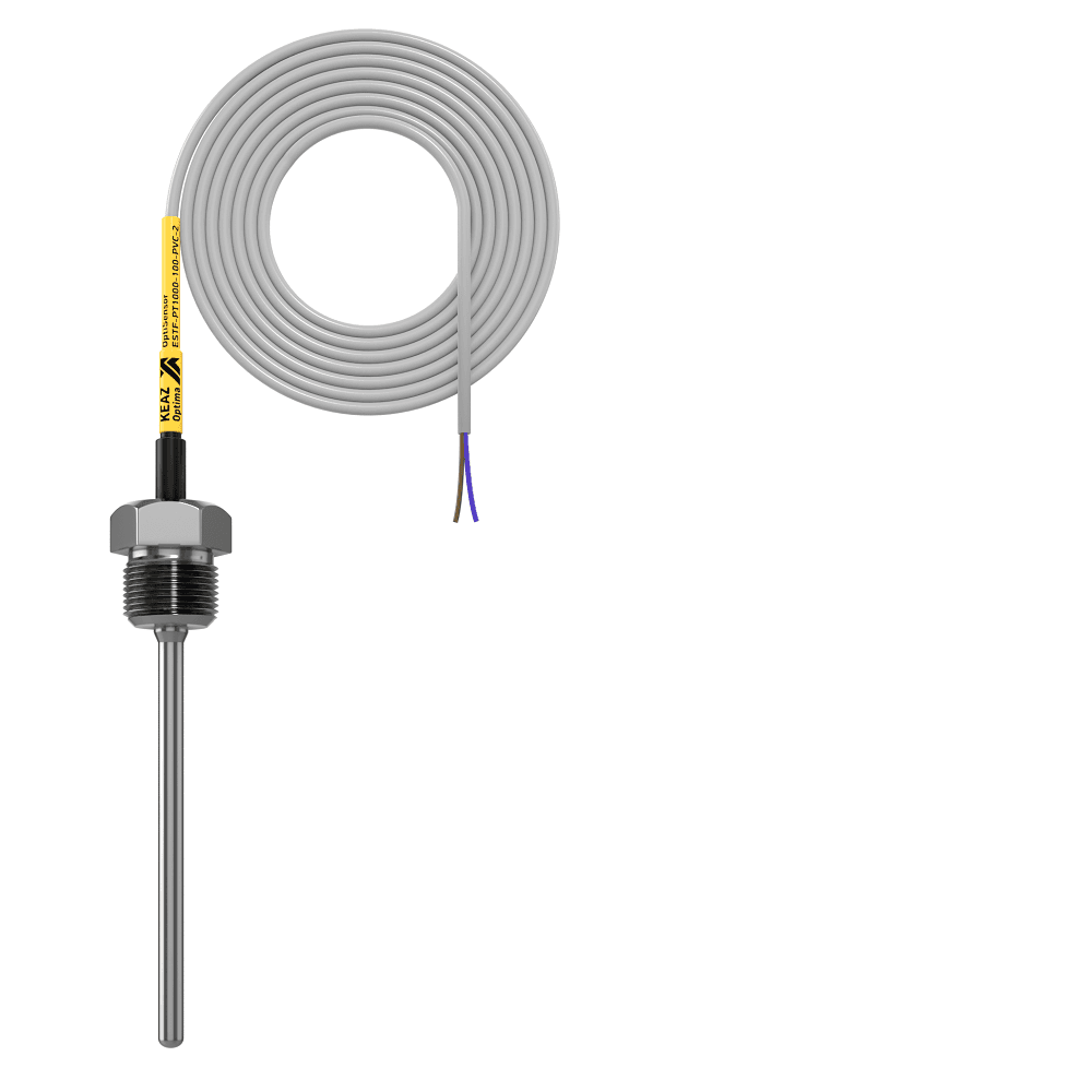 КЭАЗ Датчик температуры погружной OptiSensor ESTF-PT1000-100-PVC-2