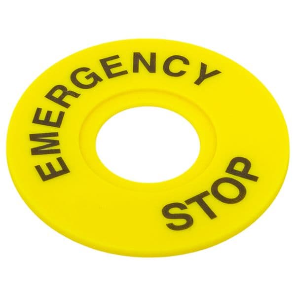 EKF Табличка для кнопок 22 мм "EMERGENCY STOP" — миниатюра 7
