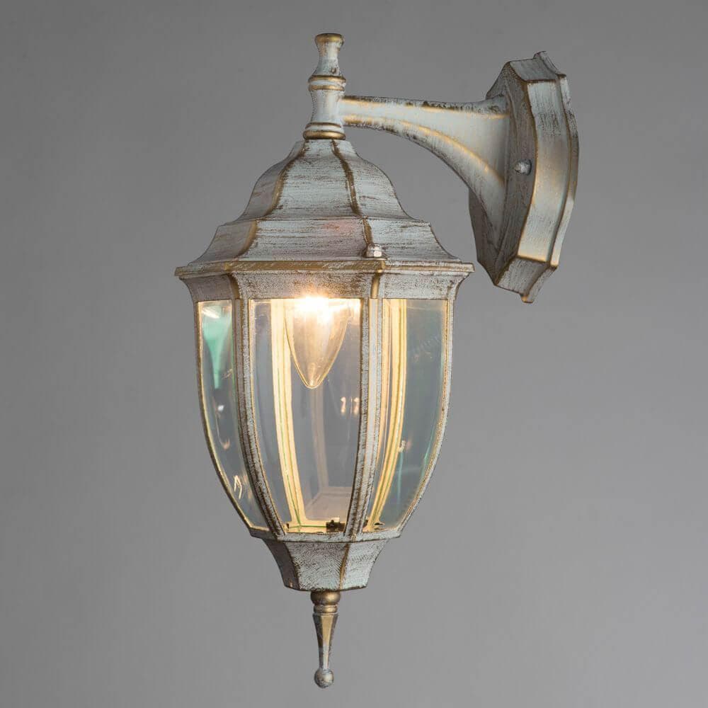 Arte Lamp Pegasus Белый/Прозрачный Светильник уличный настенный 1x60W 1xE27 A3152AL-1WG — миниатюра 4