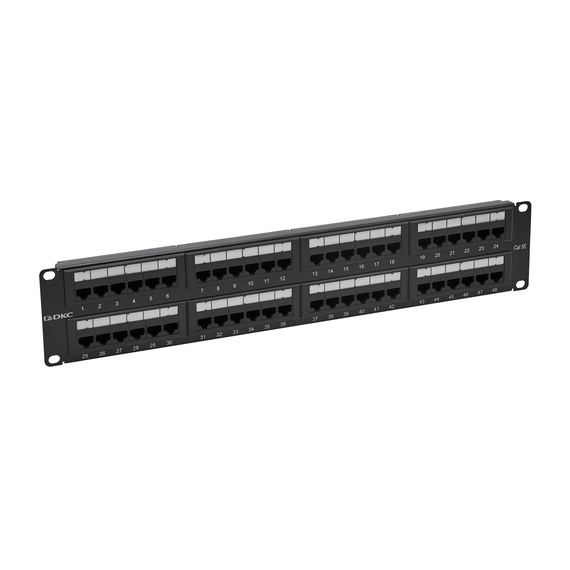 DKC Патч-панель 19",2U,CAT5E, 48 портов RJ45, неэкранированная