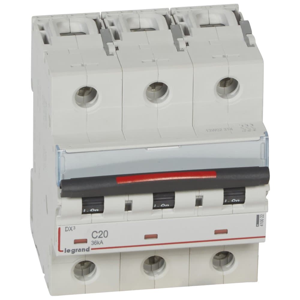 Legrand DX3 Автоматический выключатель 3P 20A (C) 36кА 410022